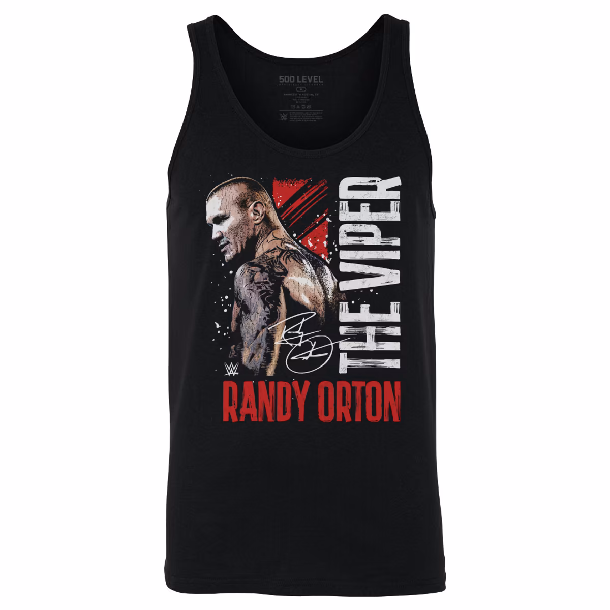Men's 500 Level  Black Randy Orton Gritty Tank Top