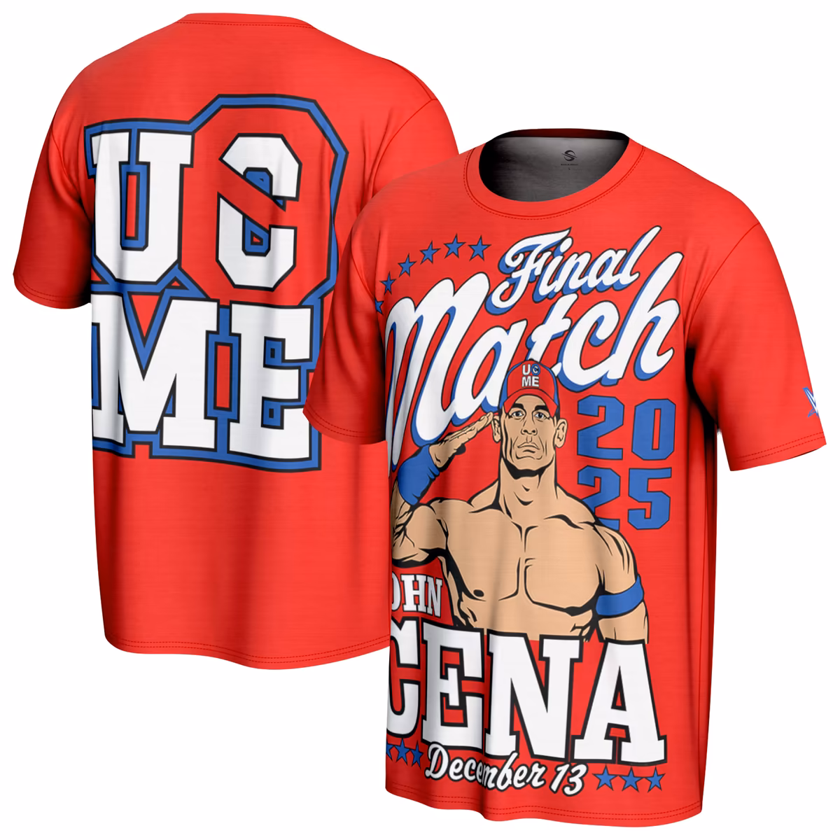 Men's ProSphere Red John Cena Final Match T-Shirt 2 Men's ProSphere Red John Cena Final Match T-Shirt