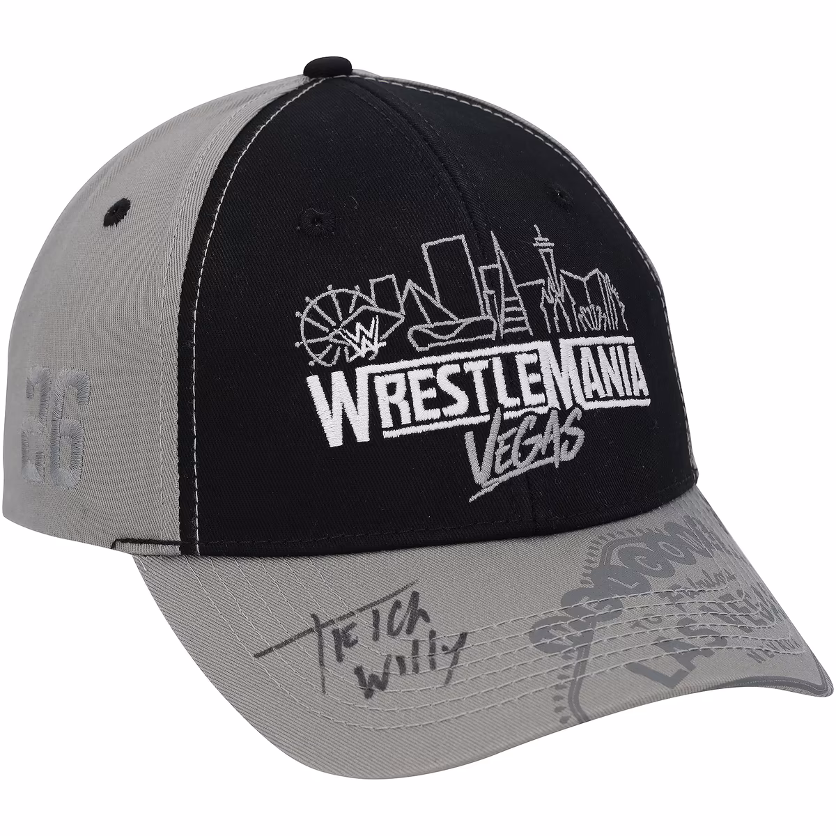 Trick Williams WWE Autographed Black & Gray WrestleMania 42 Cap - Limited Edition of 25