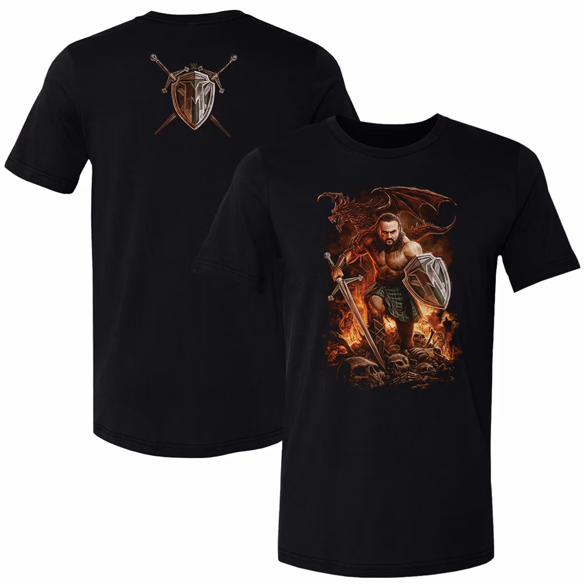 Men's 500 Level Black Drew McIntyre Superstar T-Shirt 2 Men's 500 Level Black Drew McIntyre Superstar T-Shirt
