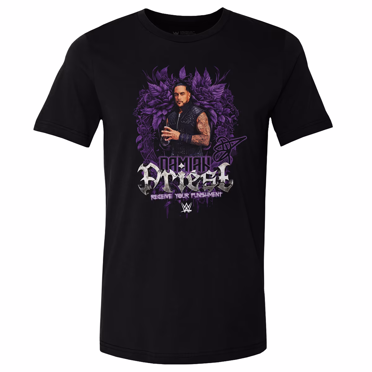 Men's 500 Level Black Damian Priest Receive Your Punishment T-Shirt 1 Men's 500 Level Black Damian Priest Receive Your Punishment T-Shirt