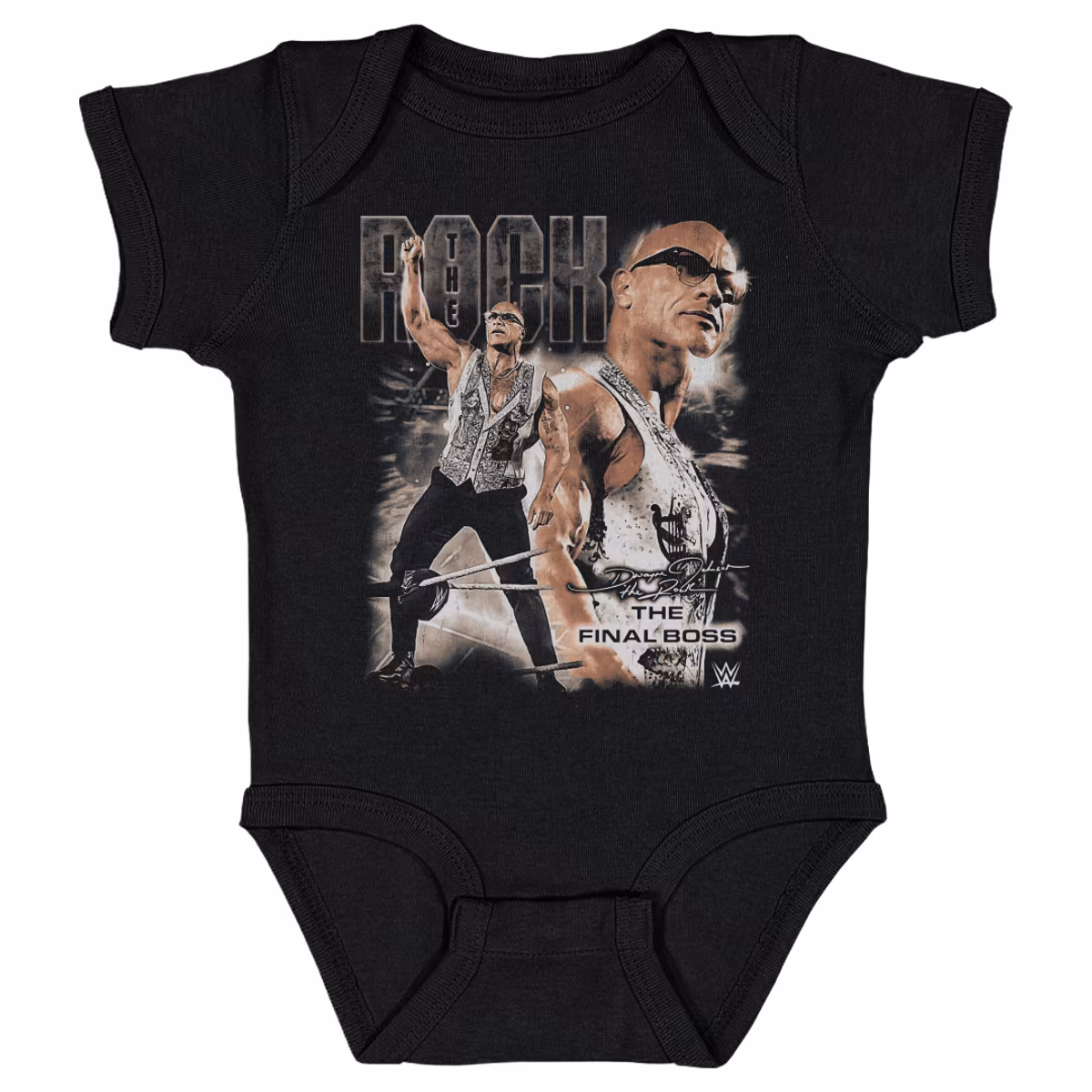 Infant 500 Level Black The Rock Vintage Grunge Bodysuit 9 Infant 500 Level Black The Rock Vintage Grunge Bodysuit
