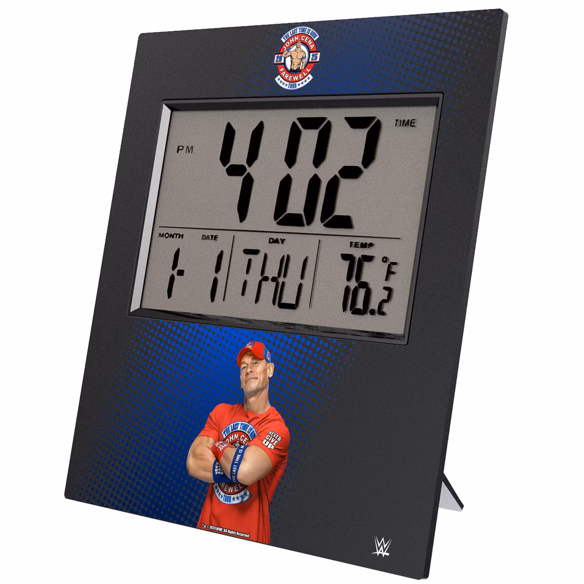Keyscaper John Cena Farewell Tour 2025 Digital Desk & Wall Clock 8 Keyscaper John Cena Farewell Tour 2025 Digital Desk & Wall Clock