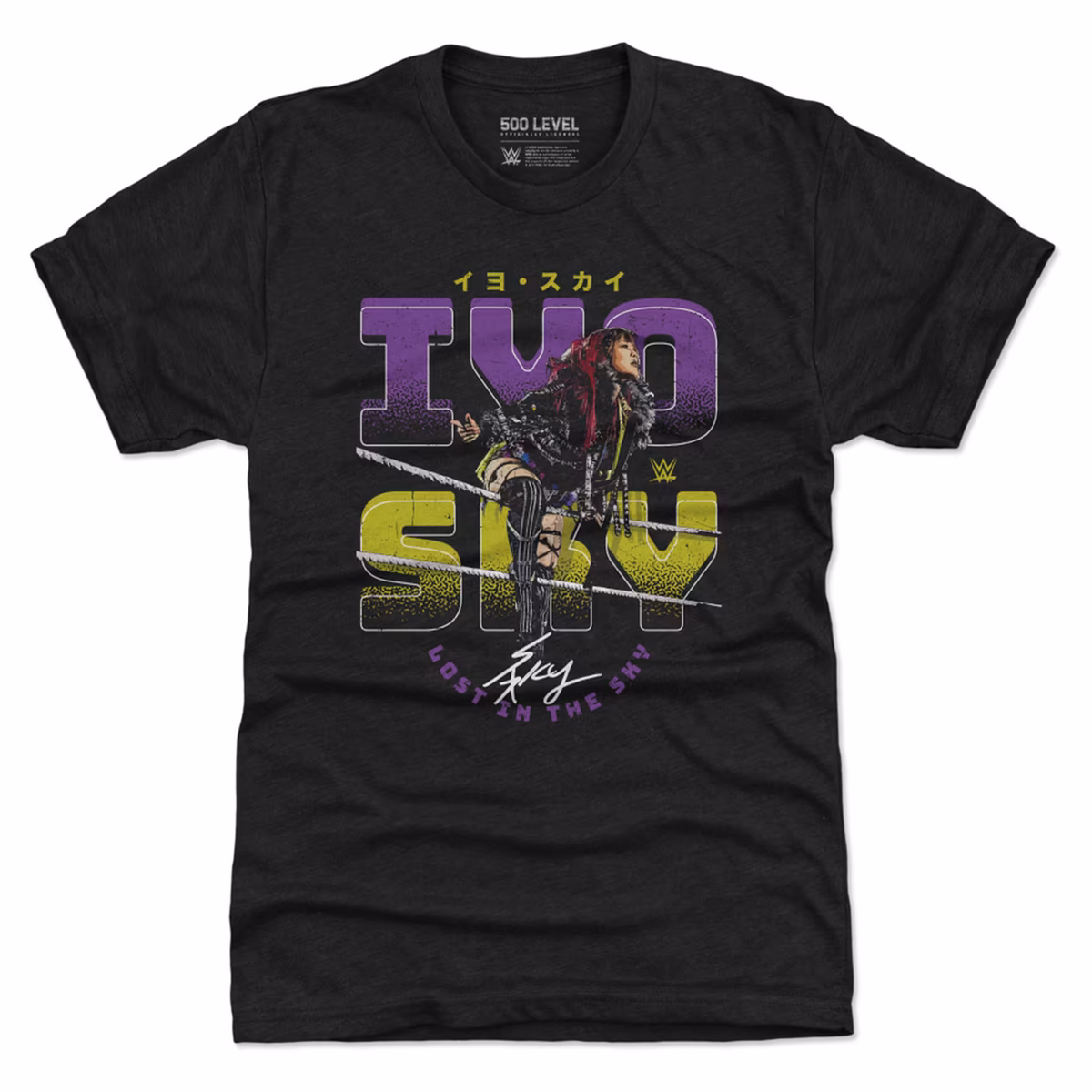 Men's 500 Level Heather Black IYO SKY Ropes Tri-Blend T-Shirt 9 Men's 500 Level Heather Black IYO SKY Ropes Tri-Blend T-Shirt