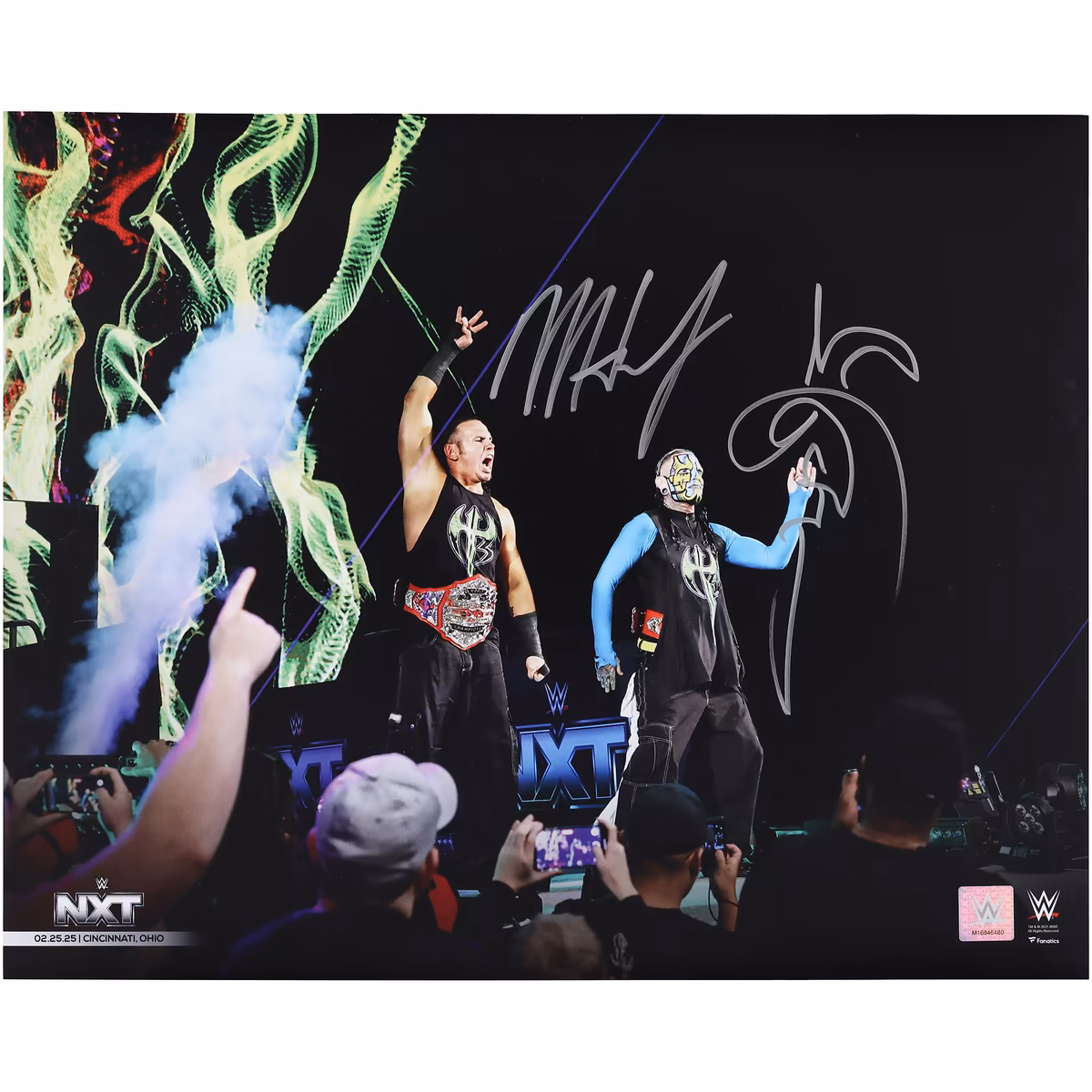 The Hardy Boyz WWE Autographed 16" x 20" WWE Return NXT Entrance Photograph 2 The Hardy Boyz WWE Autographed 16" x 20" WWE Return NXT Entrance Photograph