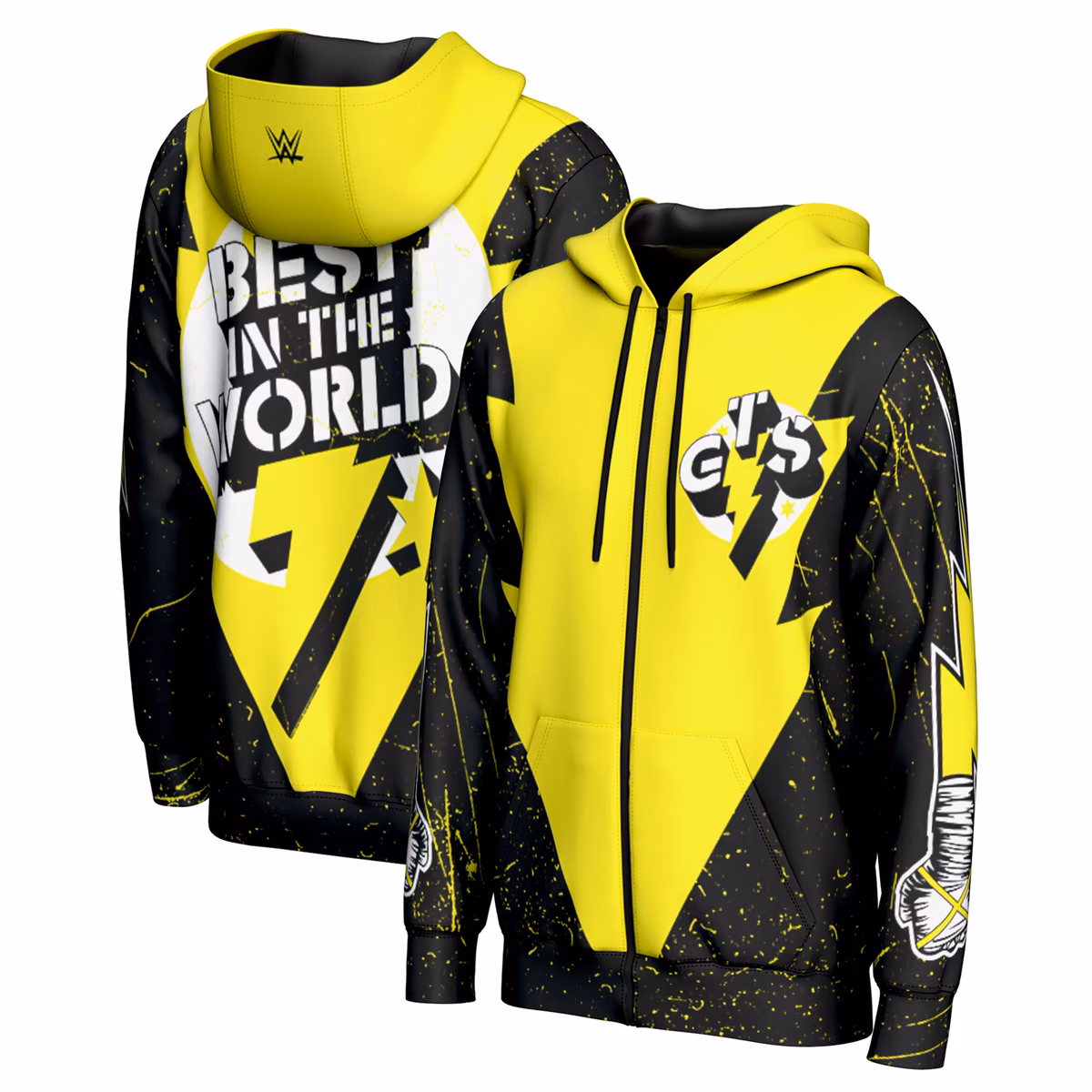 Men's ProSphere Black CM Punk Go To Sleep Full-Zip Hoodie 6 Men's ProSphere Black CM Punk Go To Sleep Full-Zip Hoodie