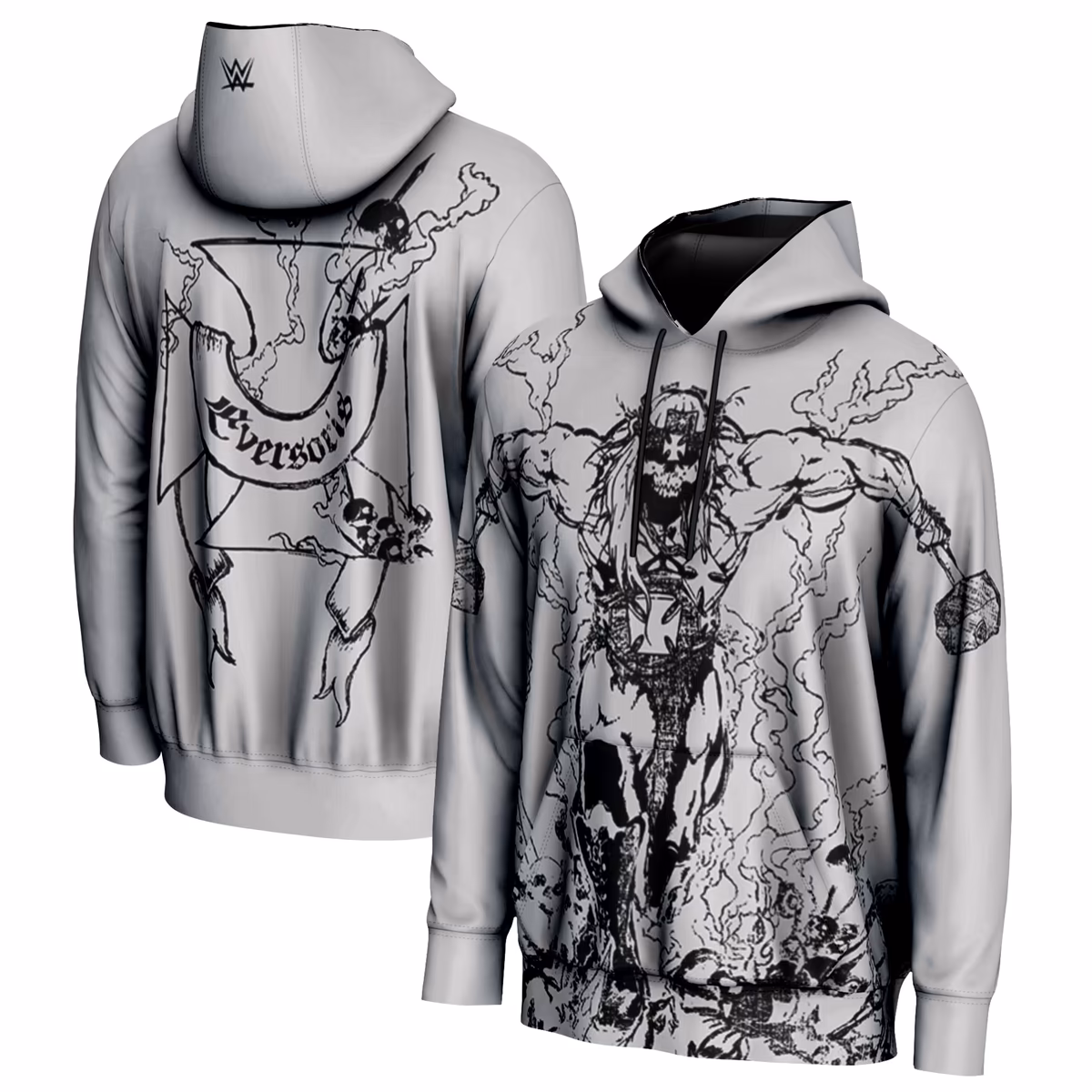 Youth ProSphere Gray Triple H Skull King Pullover Hoodie 1 Youth ProSphere Gray Triple H Skull King Pullover Hoodie