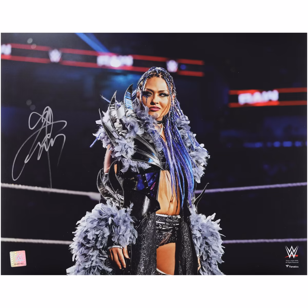 Giulia WWE Autographed 16" x 20" RAW In-Ring Entrance Photograph 4 Giulia WWE Autographed 16" x 20" RAW In-Ring Entrance Photograph