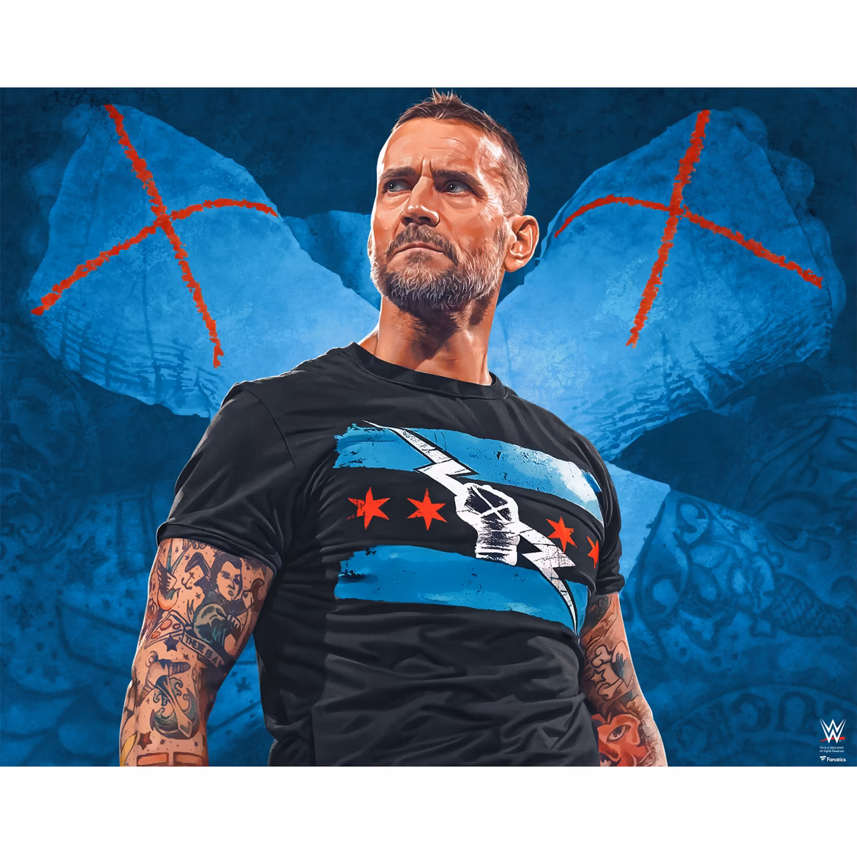 CM Punk WWE 16" x 20" Art Print - Art by Brian Konnick 3 CM Punk WWE 16" x 20" Art Print - Art by Brian Konnick