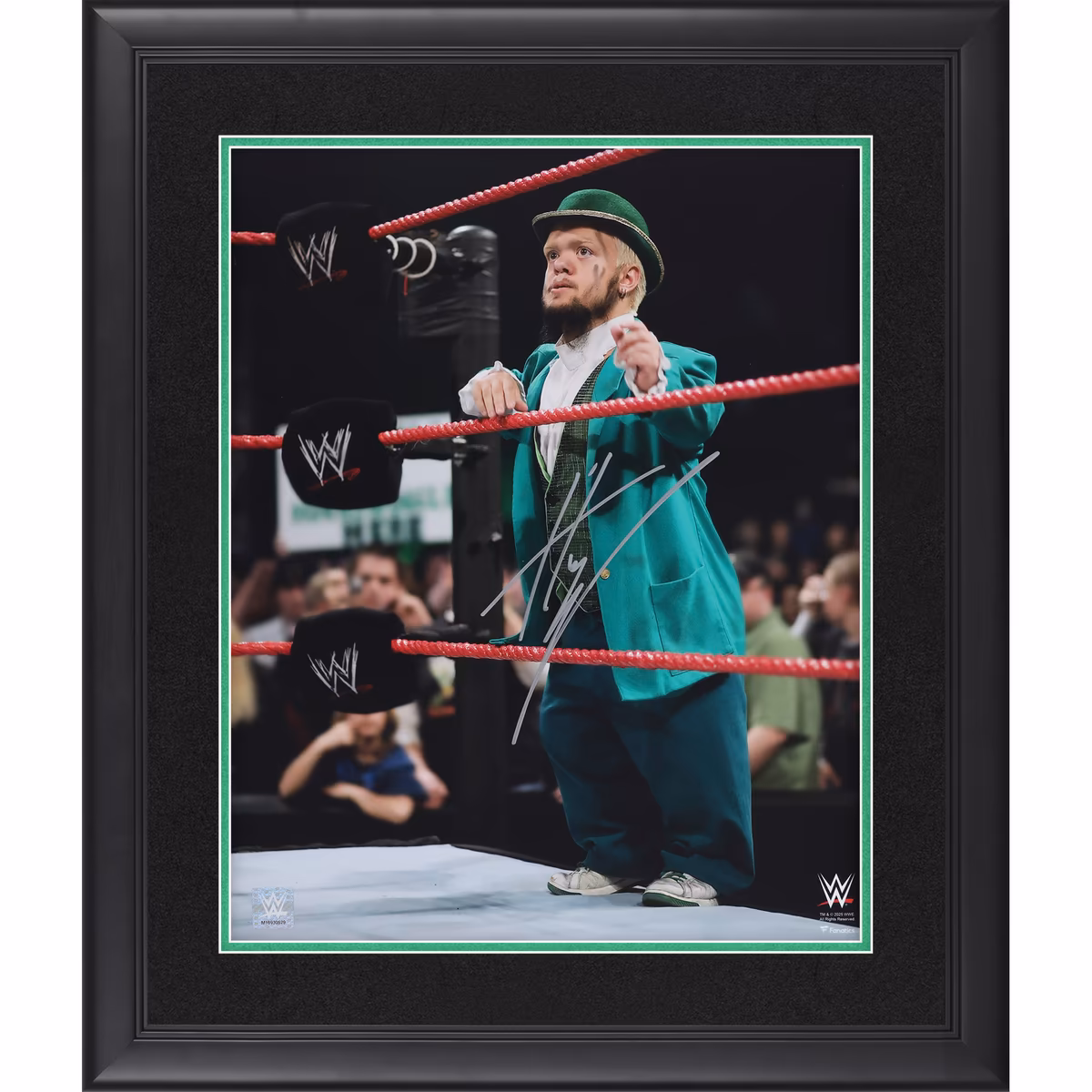 Hornswoggle WWE Autographed Framed 16" x 20" On The Apron Photograph