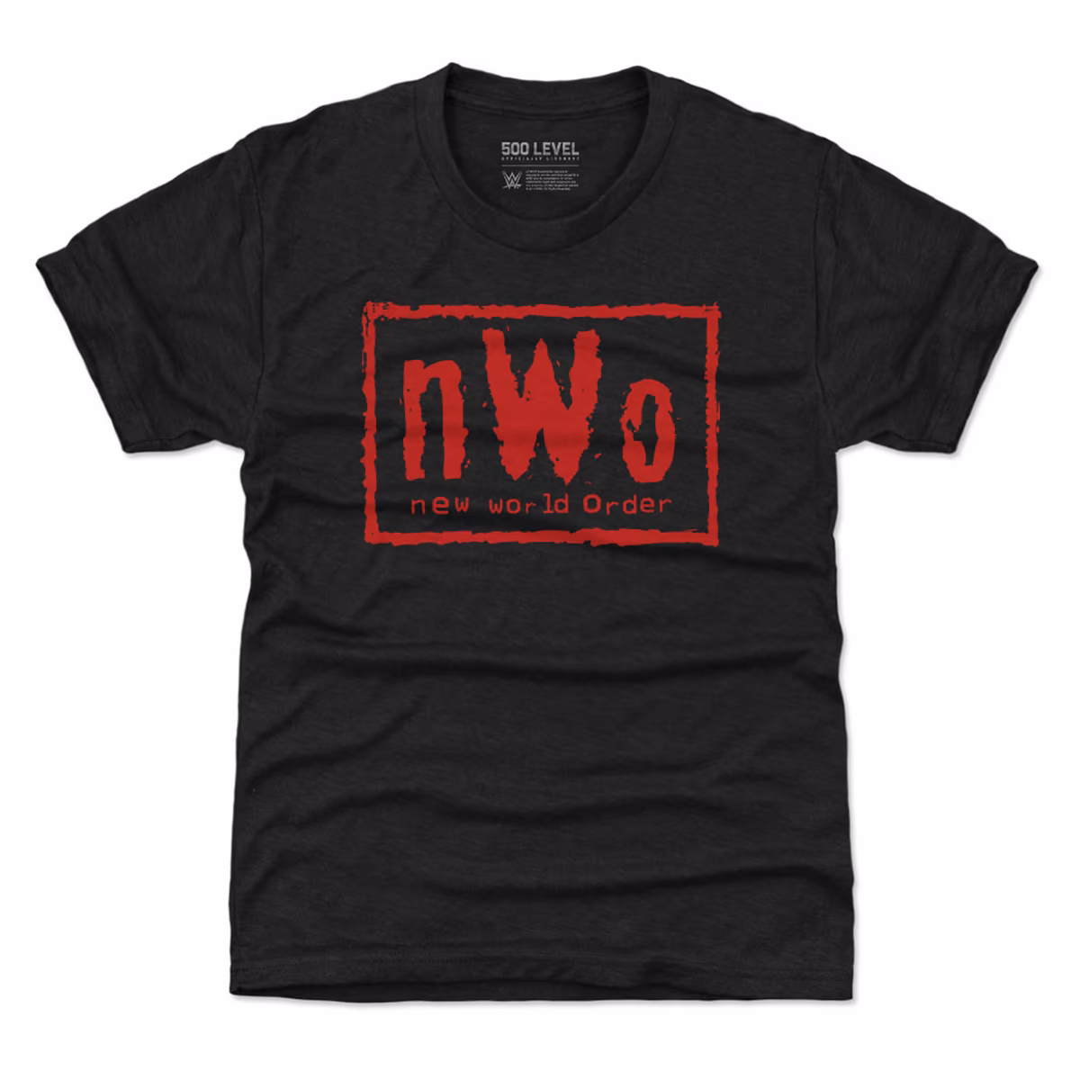 Youth 500 Level Heather Black nWo Red Logo T-Shirt 1 Youth 500 Level Heather Black nWo Red Logo T-Shirt
