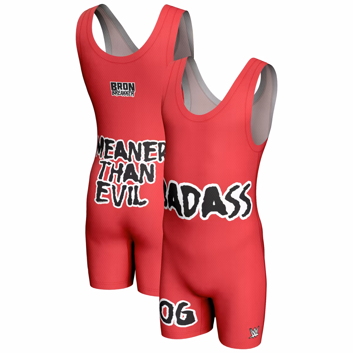 Men's ProSphere Red Bron Breakker Badass Singlet 2 Men's ProSphere Red Bron Breakker Badass Singlet