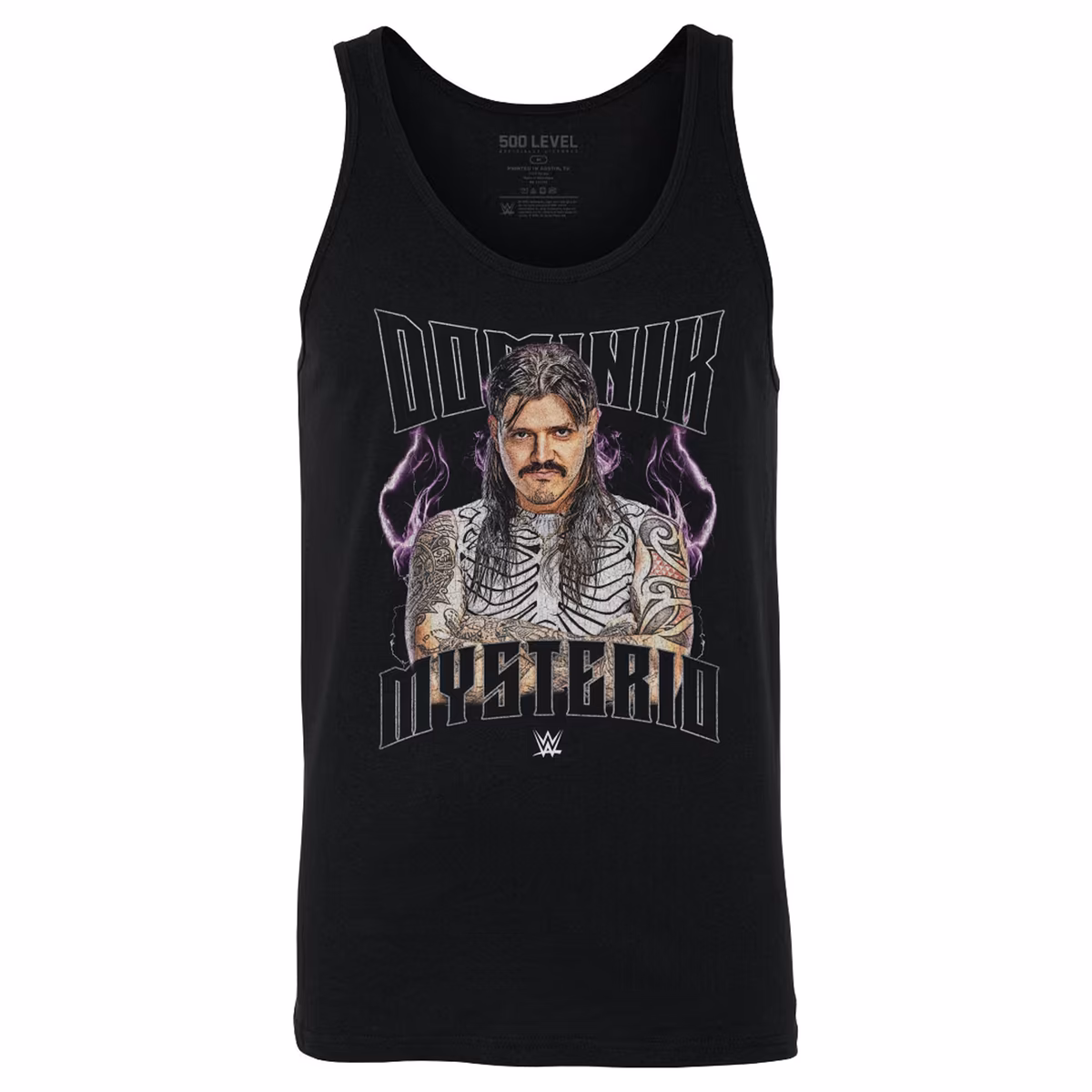Men's 500 Level Black Dominik Mysterio Tank Top 14 Men's 500 Level Black Dominik Mysterio Tank Top