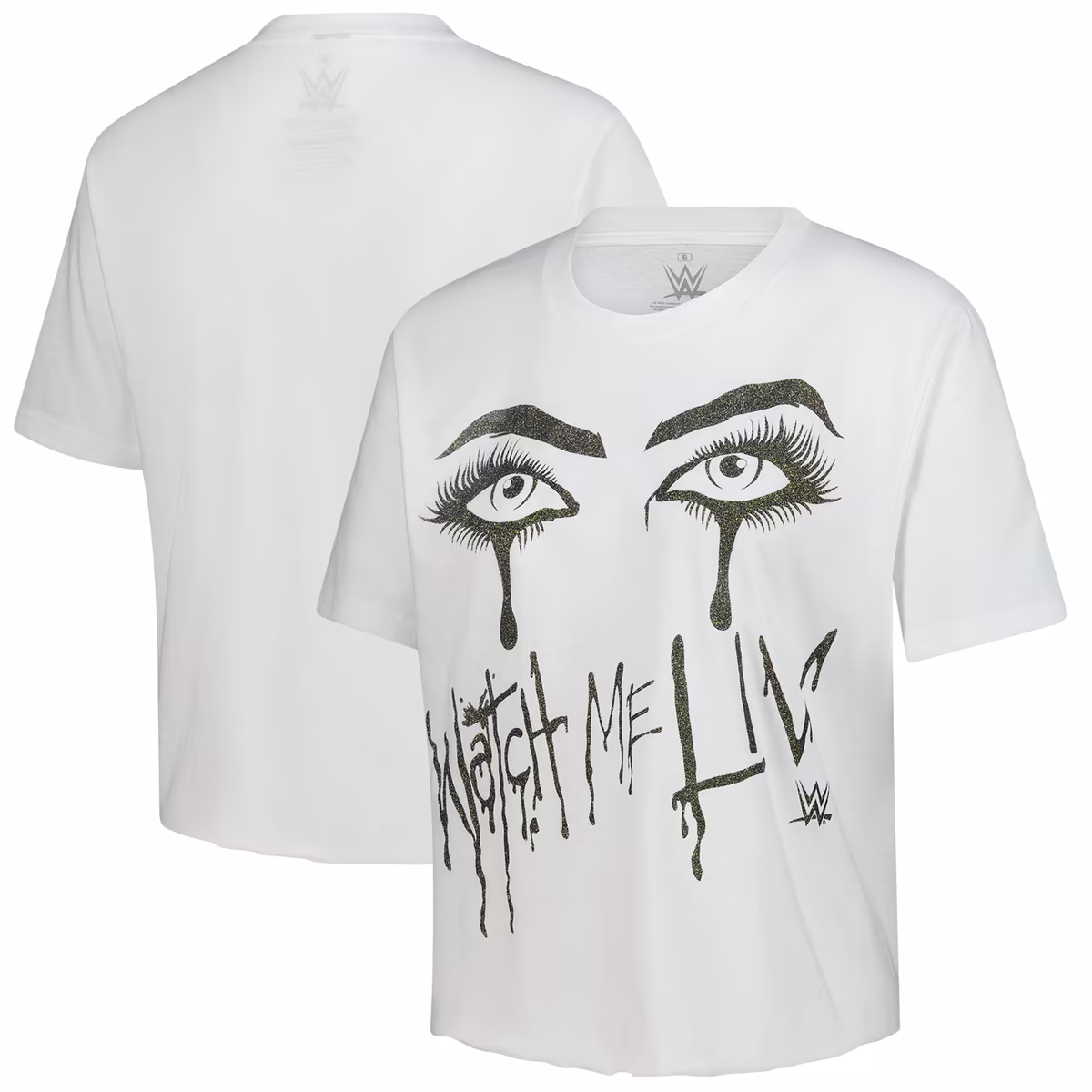 Women's Ripple Junction White Liv Morgan "Liv Eyes" Crop T-Shirt 1 Women's Ripple Junction White Liv Morgan "Liv Eyes" Crop T-Shirt