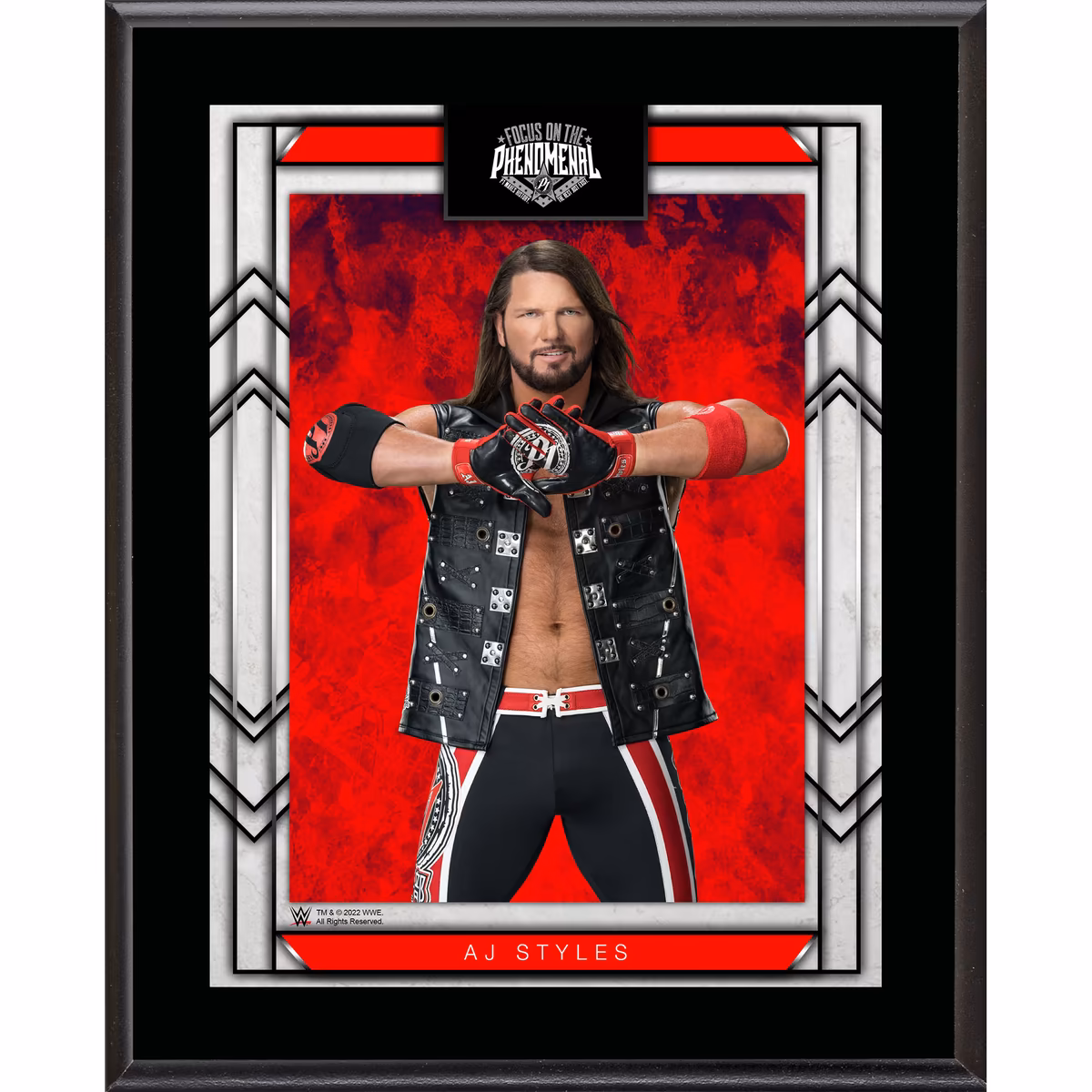 AJ Styles 10.5" x 13" Sublimated Plaque