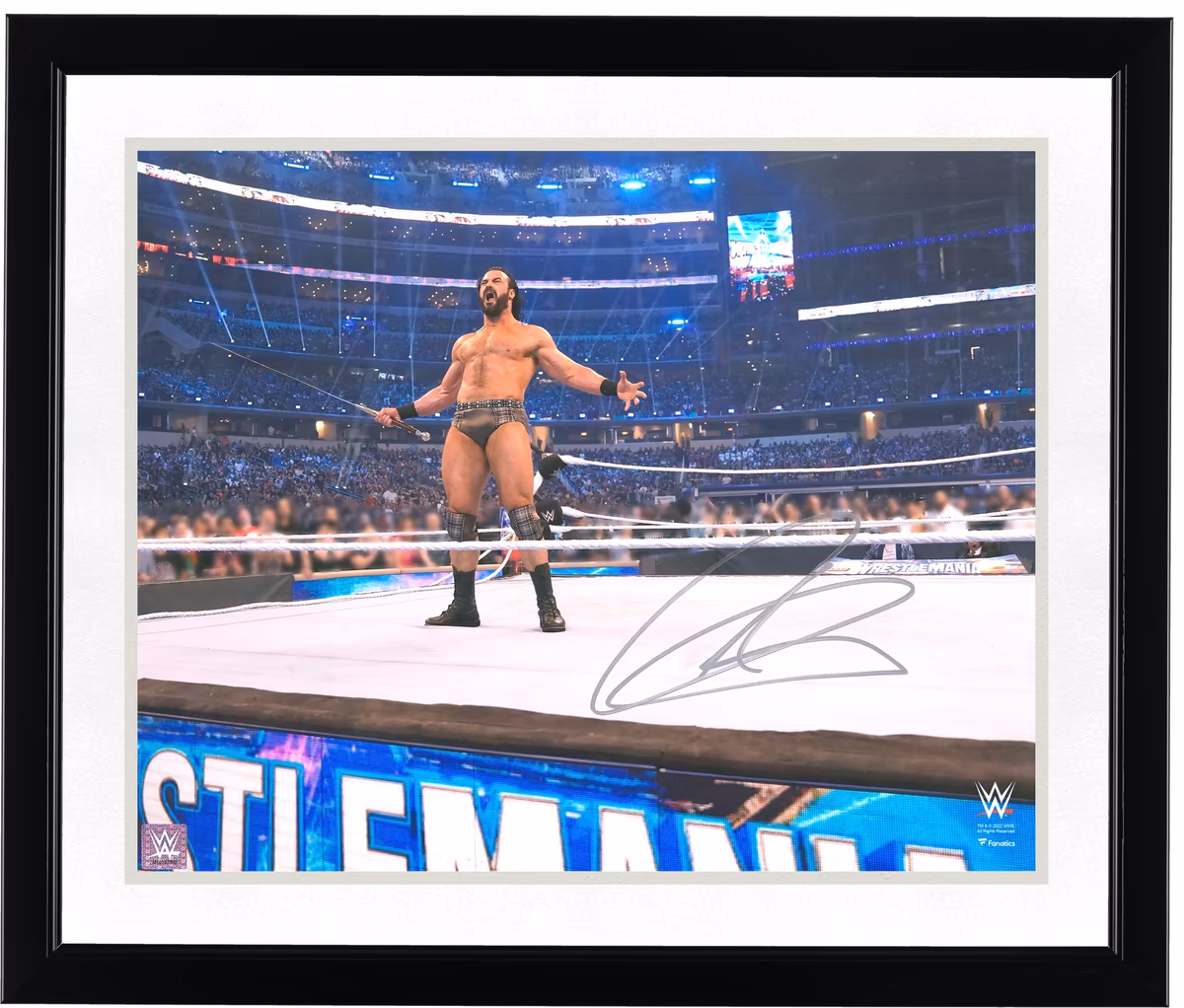 Drew McIntyre Autographed 16" x 20" In The Ring Holding a Sword Photograph 3 Drew McIntyre Autographed 16" x 20" In The Ring Holding a Sword Photograph
