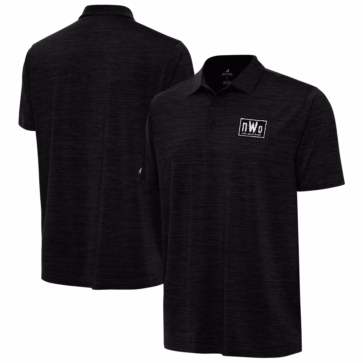 Men's Antigua Heather Black nWo Layout Polo 9 Men's Antigua Heather Black nWo Layout Polo