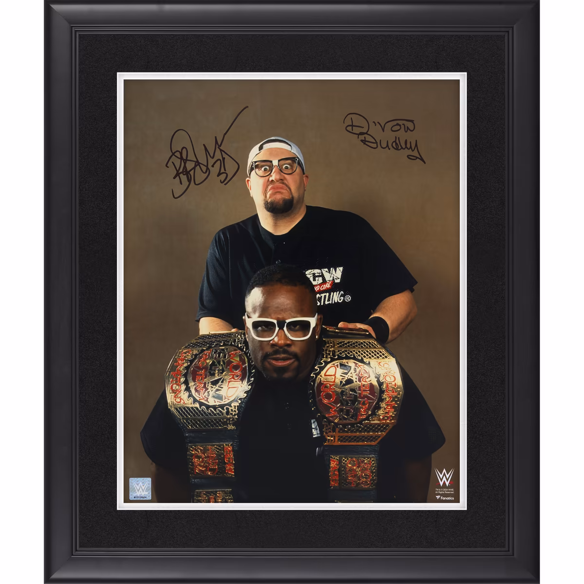 The Dudley Boyz WWE Autographed Framed 16" x 20" ECW Tag Team Champions Photograph