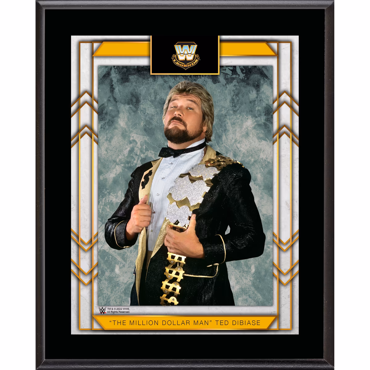 Ted DiBiase WWE Framed 10.5" x 13" Sublimated Plaque