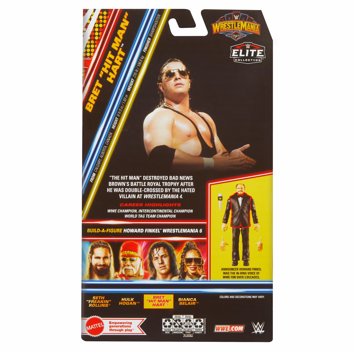 Bret Hart Elite Collection Series 113 Action Figure 3 Bret Hart Elite Collection Series 113 Action Figure