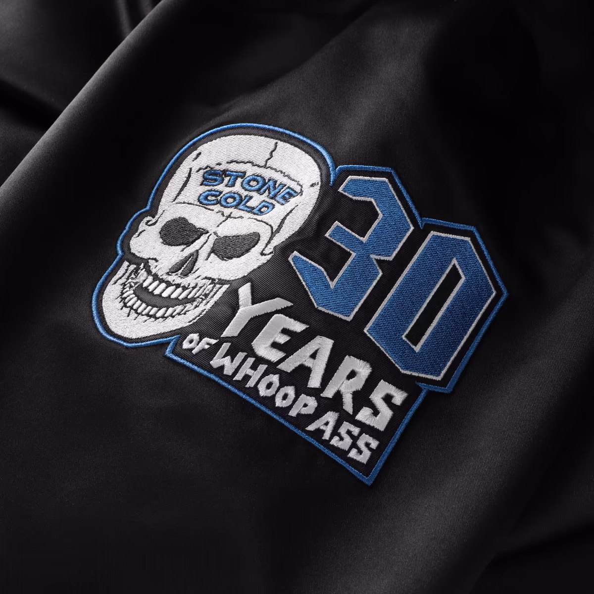 Men's Mitchell & Ness Black "Stone Cold" Steve Austin 3:16 Day Lightweight Full-Snap Satin Jacket 7 Men's Mitchell & Ness Black "Stone Cold" Steve Austin 3:16 Day Lightweight Full-Snap Satin Jacket