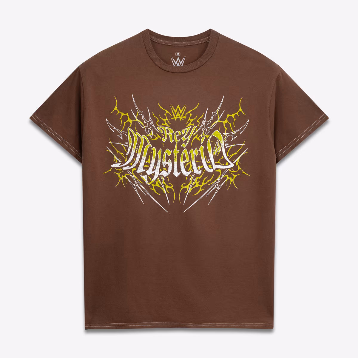 Men's Ripple Junction Brown Rey Mysterio Gothic Graphic T-Shirt 3 Men's Ripple Junction Brown Rey Mysterio Gothic Graphic T-Shirt