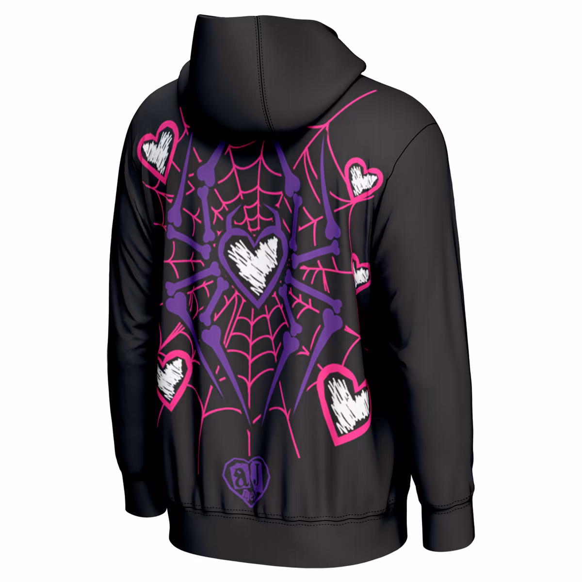 Youth ProSphere Black AJ Lee Spider Web Hoodie 4 Youth ProSphere Black AJ Lee Spider Web Hoodie
