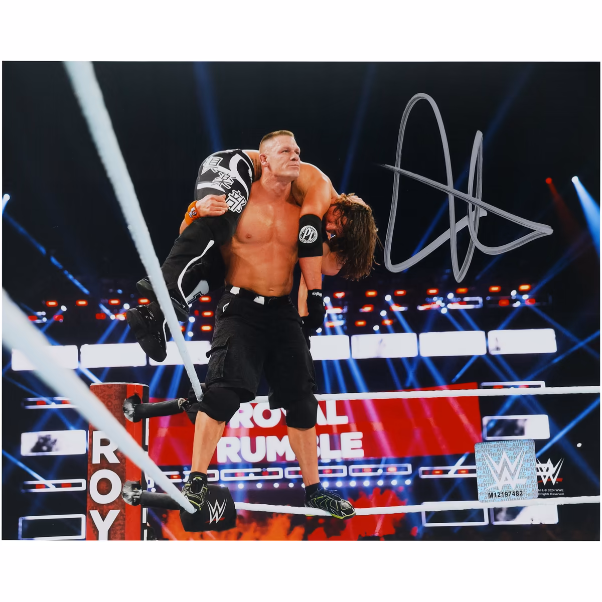 John Cena WWE Autographed 8" x 10" Top Rope Attitude Adjustment Photograph 13 John Cena WWE Autographed 8" x 10" Top Rope Attitude Adjustment Photograph