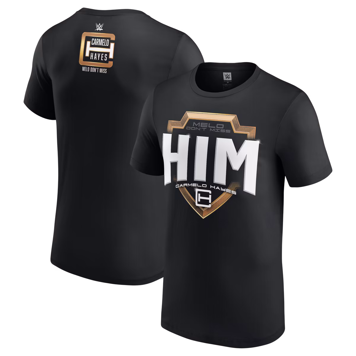 Men's Black Carmelo Hayes HIM Logo T-Shirt