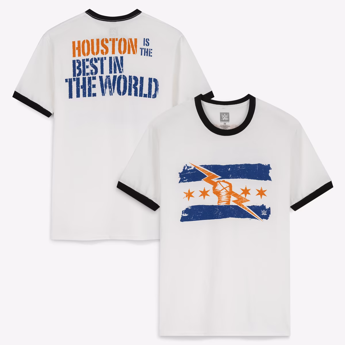 Men's White CM Punk Best in the World Houston Ringer T-Shirt