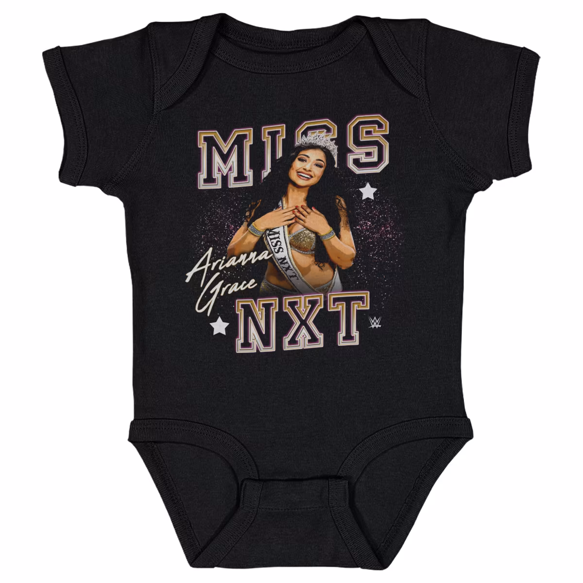 Infant 500 Level  Black Arianna Grace Miss NXT Bodysuit