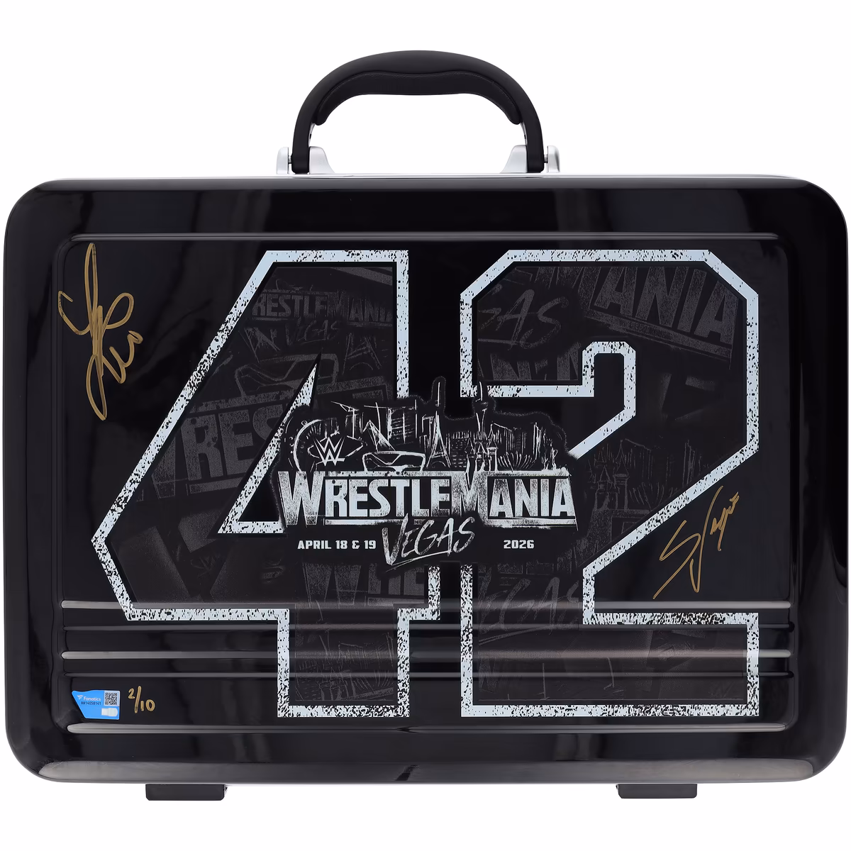 Stephanie Vaquer & Liv Morgan WWE Autographed WrestleMania 42 Briefcase - Limited Edition of 10 3 Stephanie Vaquer & Liv Morgan WWE Autographed WrestleMania 42 Briefcase - Limited Edition of 10