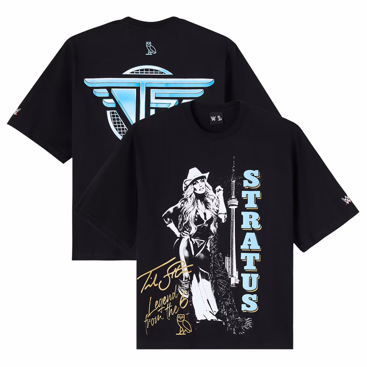 Men's OVO x WWE Black Trish Stratus Graphic T-Shirt 2 Men's OVO x WWE Black Trish Stratus Graphic T-Shirt