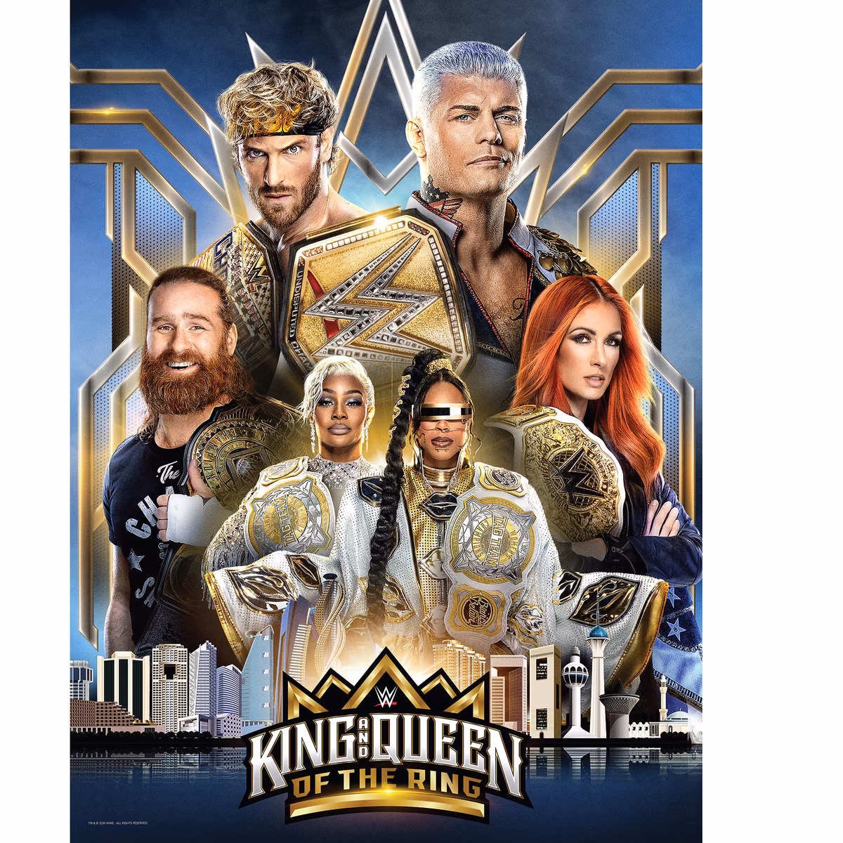 2024 King and Queen of the Ring WWE 18" x 24" Event Poster