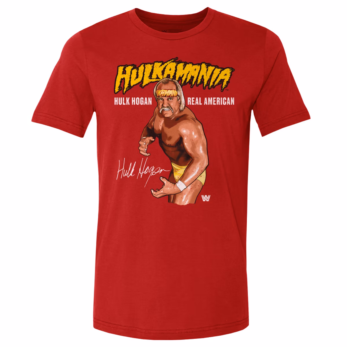 Men's 500 Level Red Hulk Hogan Hulkamania Pose T-Shirt