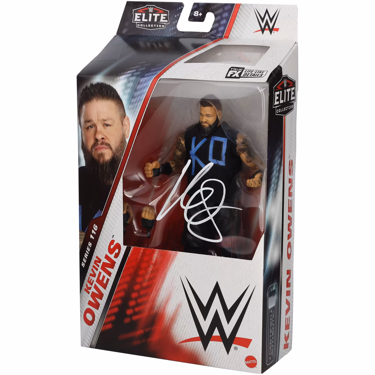 Kevin Owens WWE Autographed Mattel Elite Collection Series 116 Action Figure 2 Kevin Owens WWE Autographed Mattel Elite Collection Series 116 Action Figure