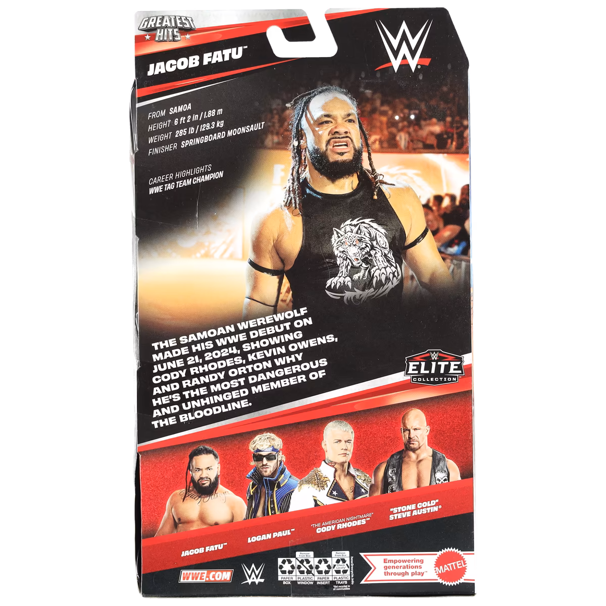 Mattel Jacob Fatu Elite Collection Greatest Hits Action Figure 3 Mattel Jacob Fatu Elite Collection Greatest Hits Action Figure