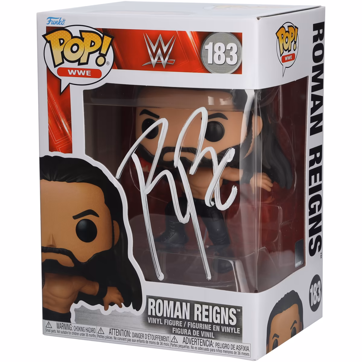 Roman Reigns WWE Autographed #183 Superman Punch Funko Pop! Figurine 7 Roman Reigns WWE Autographed #183 Superman Punch Funko Pop! Figurine