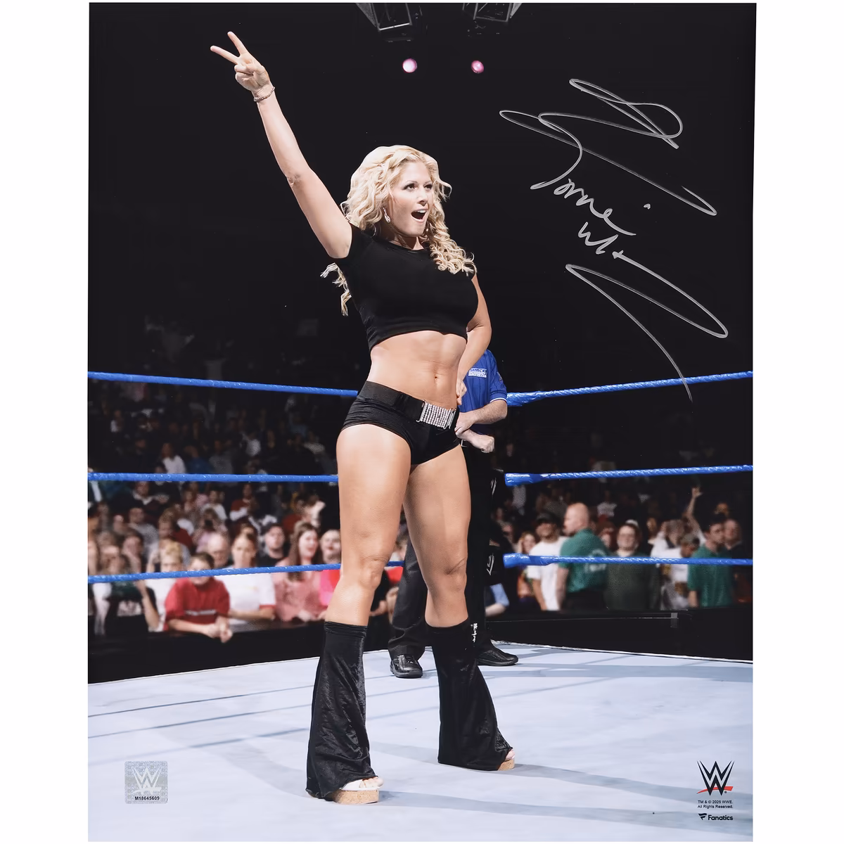 Torrie Wilson WWE Autographed 16" x 20" In-Ring Pose Photograph
