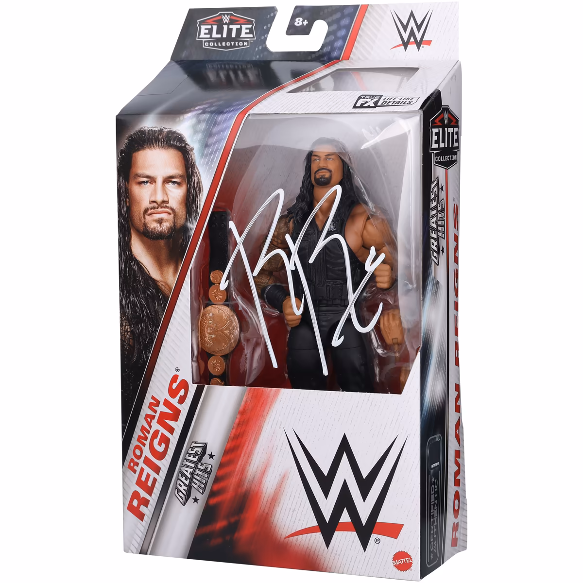 Roman Reigns WWE Autographed Mattel Elite Greatest Hits 5 Action Figure 1 Roman Reigns WWE Autographed Mattel Elite Greatest Hits 5 Action Figure