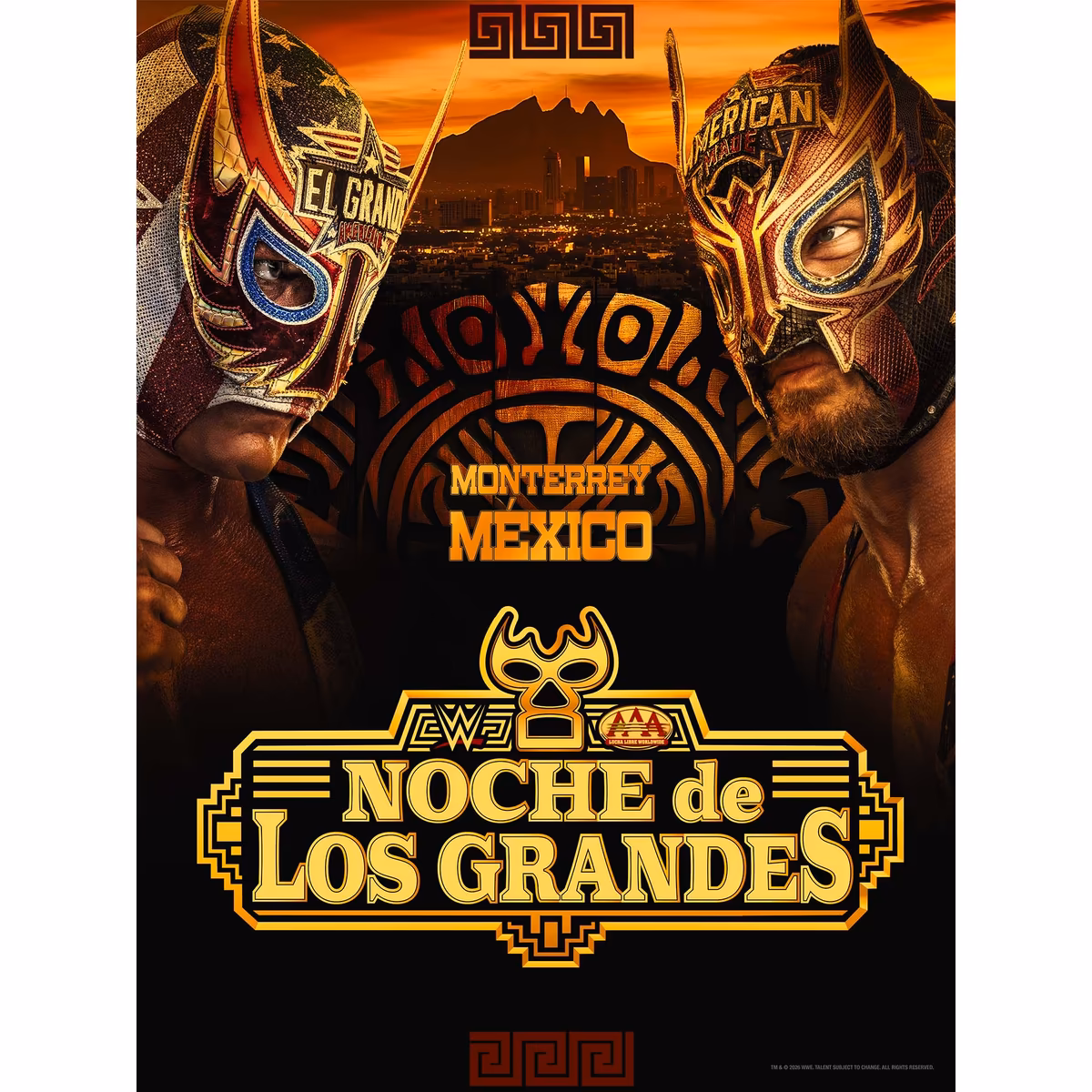 AAA Noche De Los Grandes 18" x 24" Event Poster Art Photograph