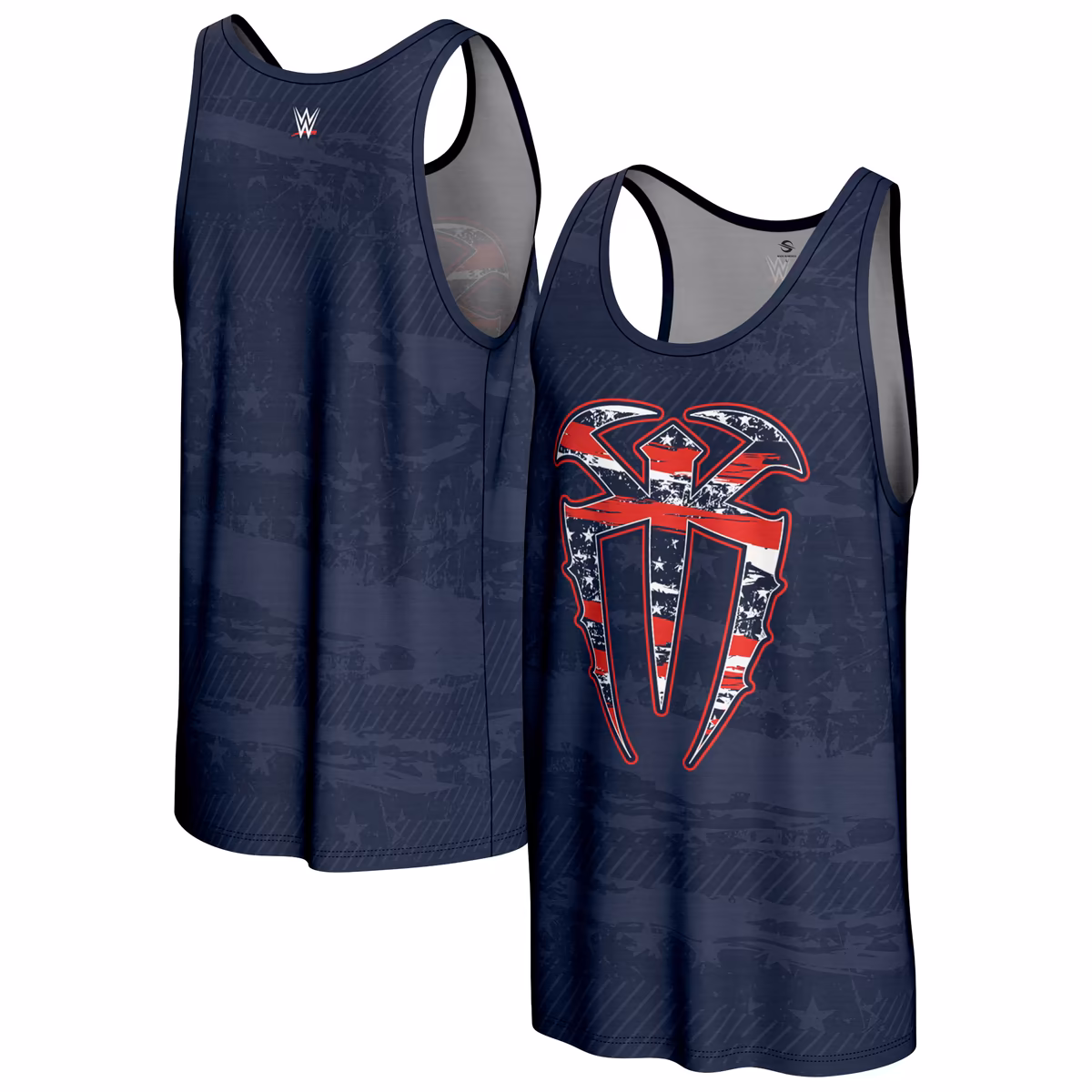 Men's ProSphere Navy Roman Reigns Americana Tank Top 2 Men's ProSphere Navy Roman Reigns Americana Tank Top