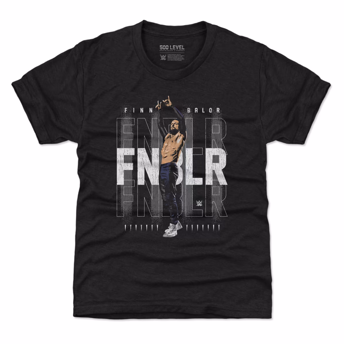 Youth 500 Level Black Finn Bálor T-Shirt