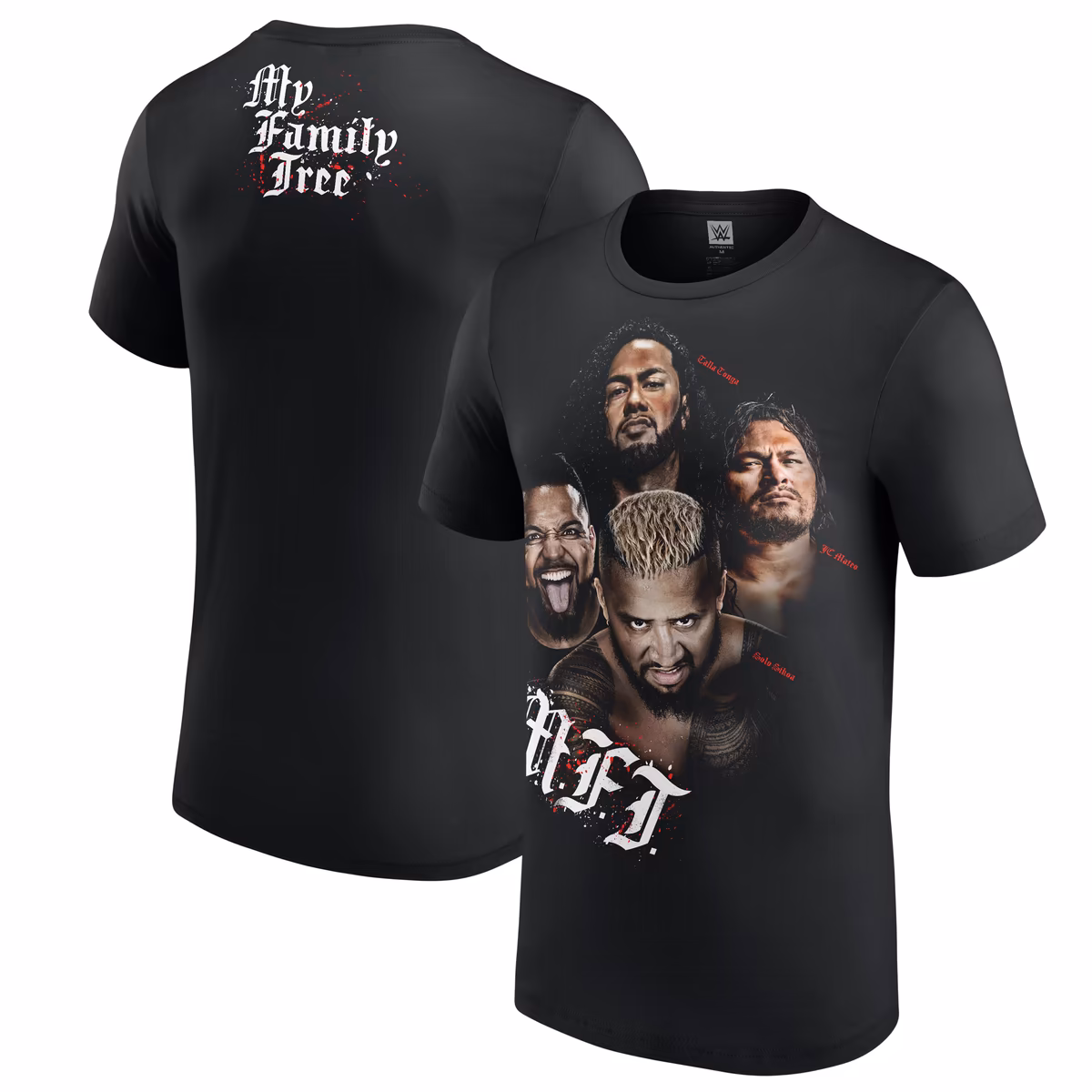 Men's Black Solo Sikoa My Family Tree T-Shirt 6 Men's Black Solo Sikoa My Family Tree T-Shirt