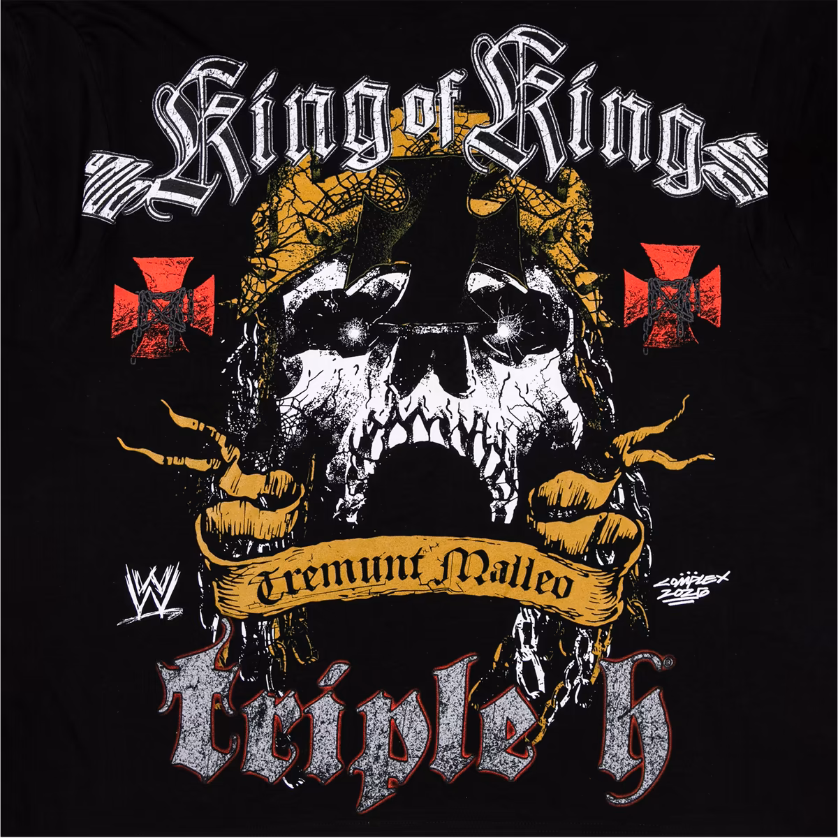 Men's Complex x WWE Black Triple H Hardcore Boxy T-Shirt 6 Men's Complex x WWE Black Triple H Hardcore Boxy T-Shirt