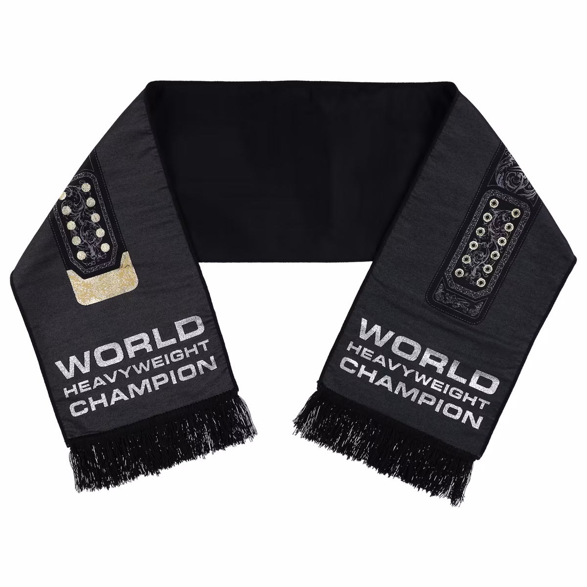 WWE World Heavyweight Champion Metallic Woven Scarf 2 WWE World Heavyweight Champion Metallic Woven Scarf