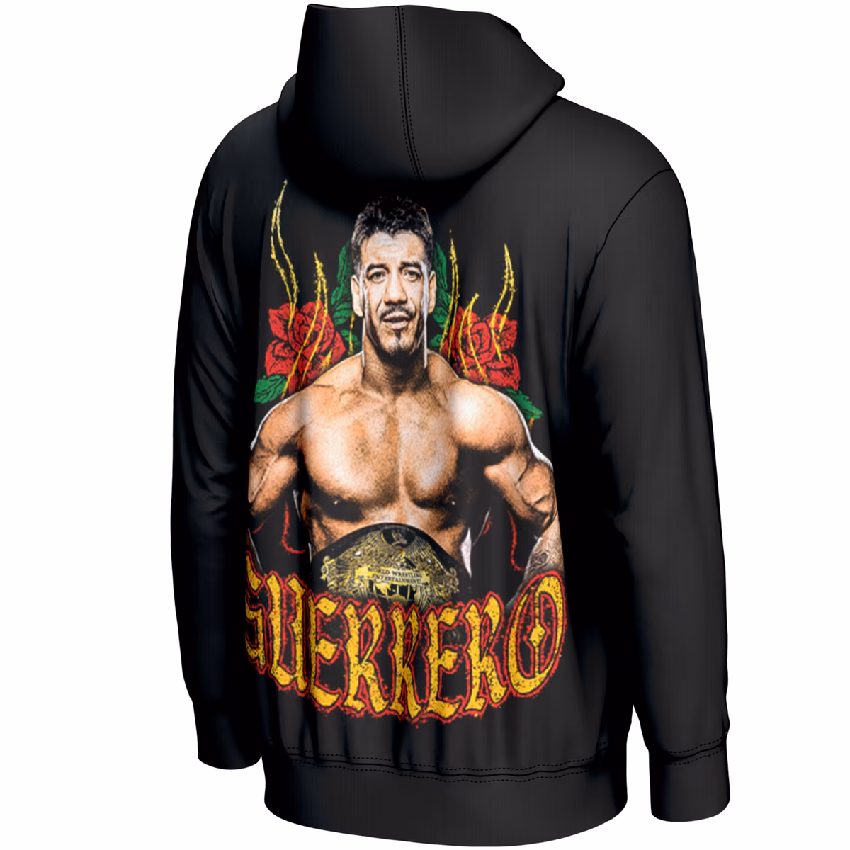Men's ProSphere Black Eddie Guerrero Latino Heat Hoodie 4 Men's ProSphere Black Eddie Guerrero Latino Heat Hoodie