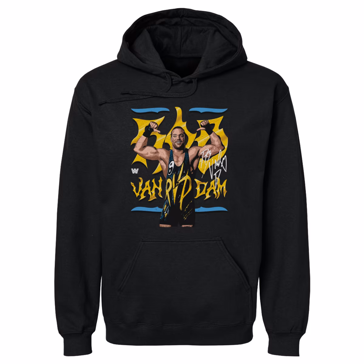 Men's 500 Level  Black Rob Van Dam Pullover Hoodie