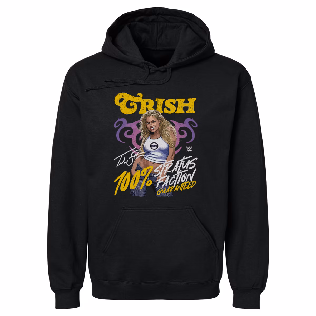 Men's 500 Level  Black Trish Stratus Stratusfaction Pullover Hoodie
