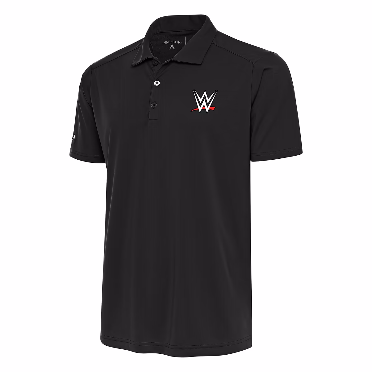 Men's Antigua Charcoal WWE Tribute Polo 3 Men's Antigua Charcoal WWE Tribute Polo
